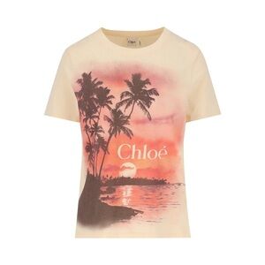 ✨ CHLOE sunset print tshirt spring summer 2025